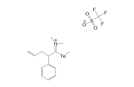 DIMETHYL-N-(1-METHYLTELLURENYL-2-PHENYL-4-PENTENYLIDENE)-TRIFLUOROMETHANESULFONATE
