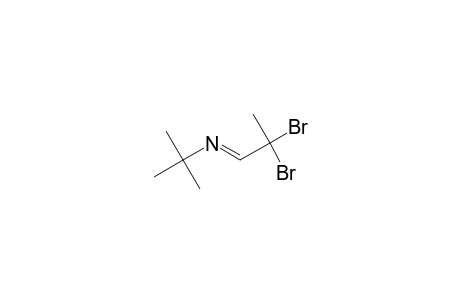 N-(2,2-Dibromo-1-propylidene)-t-butylamine