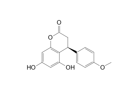 (4S)-5,7-Dihydroxy-4-(4-methoxyphenyl)chroman-2-one