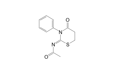 N-(4-oxo-3-phenyltetrahydro-2H-1,3-thiazin-2-ylidene)acetamide