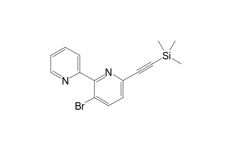 3-bromo-6-((trimethylsilyl)ethynyl)-2,2'-bipyridine