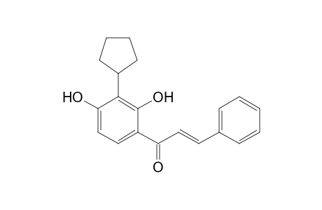 4-(3-Phenyl-1-oxoprop-2-en-1-yl)-2-cyclopentyl-benzene-1,3-diol