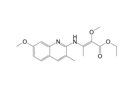 Ethyl (Z)-2-methoxy-3-[(7-methoxy-3-methylquinolin-2-yl)amino]but-2-enoate