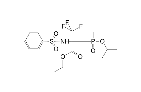 ethyl 3,3,3-trifluoro-2-[isopropoxy(methyl)phosphoryl]-2-[(phenylsulfonyl)amino]propanoate