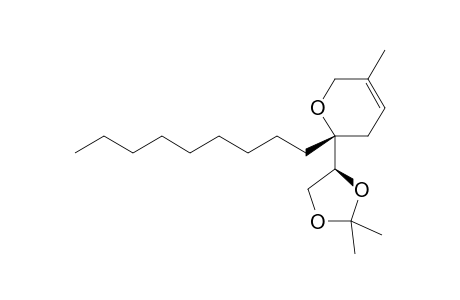 (2R,4'S)-2-(2,2-Dimethyl-1,3-dioxolan-4-yl)-5-methyl-2-nonyl-3,6-dihydro-2H-pyran