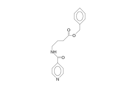 4-(4-Pyridinecarboxamido)-butanoic acid, benzyl ester