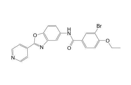 3-bromo-4-ethoxy-N-[2-(4-pyridinyl)-1,3-benzoxazol-5-yl]benzamide