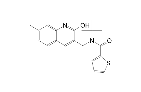 N-(tert-butyl)-N-[(2-hydroxy-7-methyl-3-quinolinyl)methyl]-2-thiophenecarboxamide