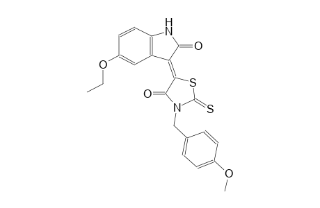 (3Z)-5-ethoxy-3-[3-(4-methoxybenzyl)-4-oxo-2-thioxo-1,3-thiazolidin-5-ylidene]-1,3-dihydro-2H-indol-2-one