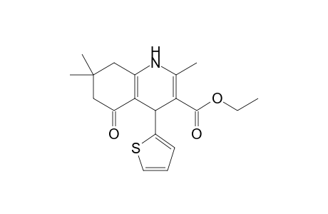 2,7,7-trimethyl-5-oxo-4-thiophen-2-yl-1,4,6,8-tetrahydroquinoline-3-carboxylic acid ethyl ester