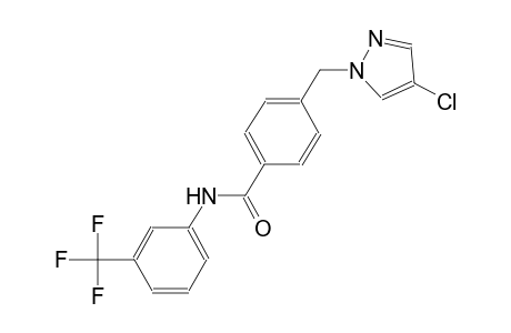 4-[(4-chloro-1H-pyrazol-1-yl)methyl]-N-[3-(trifluoromethyl)phenyl]benzamide
