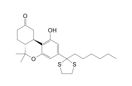 (6aR,10aR)-3-(2-Hexyl-1,3-dithiolan-2-yl)-6,6a,7,8,10,10a-hexahydro-1-hydroxy-6,6-dimethyl-9H-dibenzo[b,d]pyran-9-one