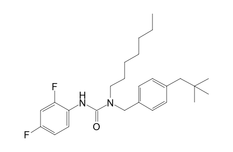 3-(2,4-difluorophenyl)-1-heptyl-1-(p-neopentylbenzyl)urea