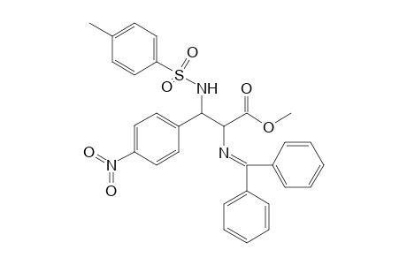 Syn and anti-Methyl 2-[(diphenylmethylene)amino]-3-(4-methylphenylsulfonamide)-3-(p-nitrophenyl)propanoate