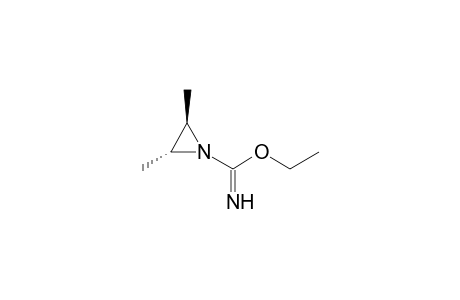 (2R,3R)-2,3-dimethyl-1-aziridinecarboximidic acid ethyl ester