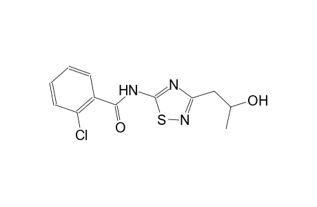 2-chloro-N-[3-(2-hydroxypropyl)-1,2,4-thiadiazol-5-yl]benzamide