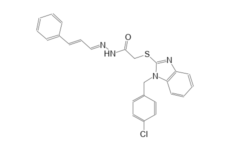 acetic acid, [[1-[(4-chlorophenyl)methyl]-1H-benzimidazol-2-yl]thio]-, 2-[(E,2E)-3-phenyl-2-propenylidene]hydrazide