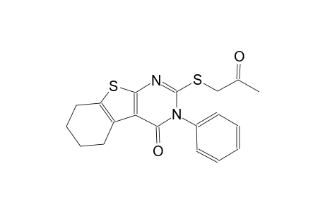 benzo[4,5]thieno[2,3-d]pyrimidin-4(3H)-one, 5,6,7,8-tetrahydro-2-[(2-oxopropyl)thio]-3-phenyl-