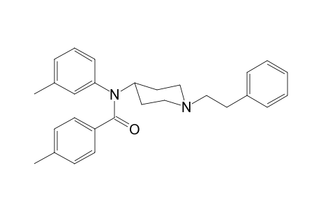 N-(3-Methylphenyl)-N-[1-(2-phenylethyl)piperidin-4-yl]-4-methylbenzamide