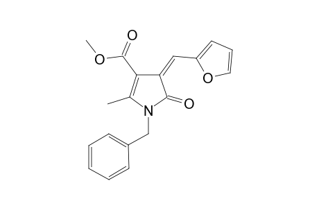 3H-Pyrrole-4-carboxylic acid, 3-(2-furanylmethylidene]-1,2-dihydro-5-methyl-2-oxo-1-(phenylmethyl)-, methyl ester