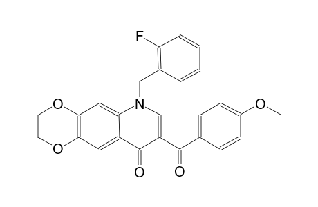 [1,4]dioxino[2,3-g]quinolin-9(6H)-one, 6-[(2-fluorophenyl)methyl]-2,3-dihydro-8-(4-methoxybenzoyl)-