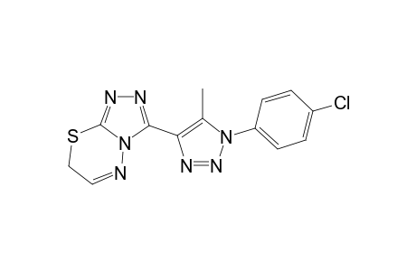 3-(1-p-chlorophenyl-5-methyl-1,2,3-triazol-4-yl)-7H-1,2,4-triazolo[3,4-b]-1,3,4-thiadiazine