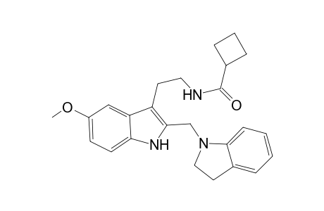 N-(2-{5-Methoxy-2-[(2,3-dihydro-1H-indol-1yl)methyl)]-1H-indol-3-yl}ethyl)cyclobutanecarboxamide