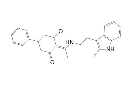 2-(1-{[2-(2-methyl-1H-indol-3-yl)ethyl]amino}ethylidene)-5-phenyl-1,3-cyclohexanedione