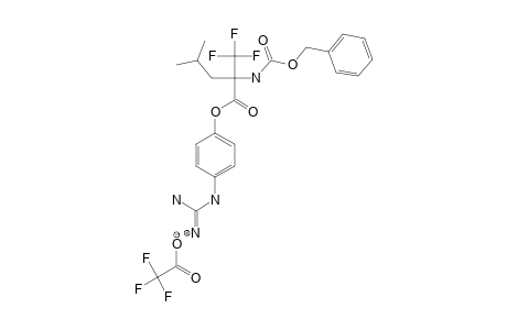 4-GUANIDINOPHENYL-N-(BENZYLOXYCARBONYL)-(ALPHA-TRIFLUOROMETHYL)-LEUCINATE-TRIFLUOROACETATE