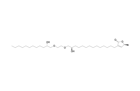 (2S)-2-methyl-4-[(13R)-13-oxidanyl-14-[2-[(2S)-2-oxidanyldodecoxy]ethoxy]tetradecyl]-2H-furan-5-one