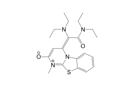 (E,Z)-4-[(diethylamino)(diethylcarbamoyl)methylene]-1-methyl-4H-benzothiazolo[3,2-a]pyrimidinium-2-olate-