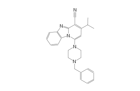 1-(4-benzyl-1-piperazinyl)-3-isopropylpyrido[1,2-a]benzimidazole-4-carbonitrile