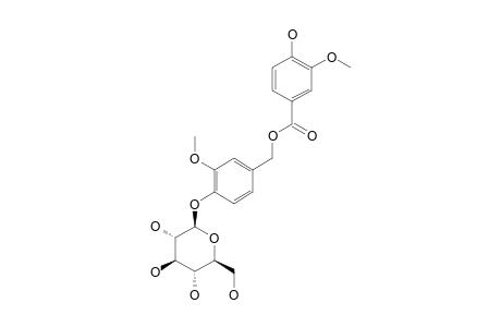 LITSEAFOLOSIDE_B;3-METHOXY-4-O-BETA-D-GLUCOPYRANOSYLBENZYL_VANILLOATE