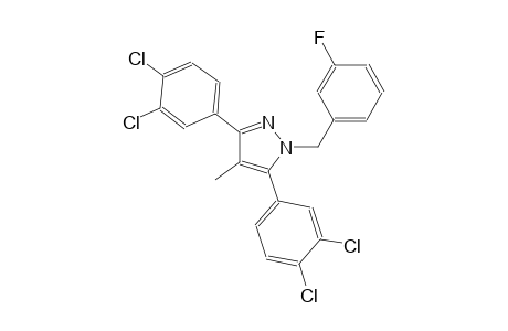 3,5-bis(3,4-dichlorophenyl)-1-(3-fluorobenzyl)-4-methyl-1H-pyrazole