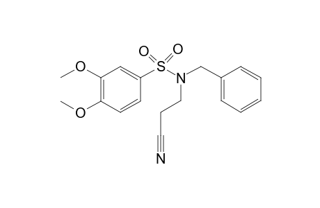 N-Benzyl-N-(2-cyanoethyl)-3,4-dimethoxybenzenesulfonamide