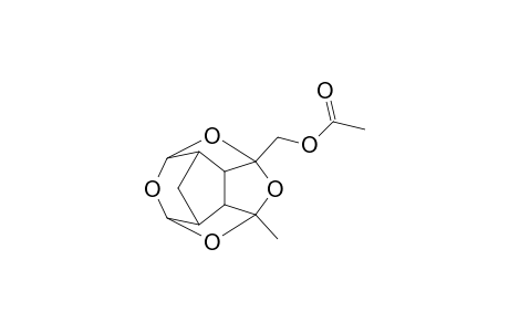 1-Acetoxymethyl-7-methyl-2,4,6,13-tetraoxapentacyclo[5.5.1.0(3,11).0(5,9).0(8,12)]tridecane