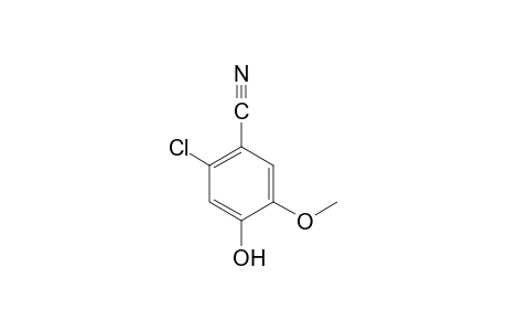 2-chloro-4-hydroxy-5-methoxybenzonitrile