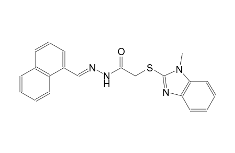 acetic acid, [(1-methyl-1H-benzimidazol-2-yl)thio]-, 2-[(E)-1-naphthalenylmethylidene]hydrazide