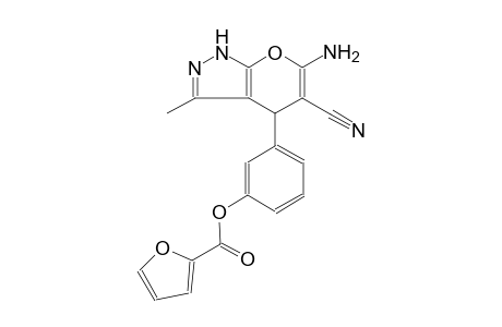 3-(6-Amino-5-cyano-3-methyl-1,4-dihydropyrano[2,3-c]pyrazol-4-yl)phenyl 2-furoate