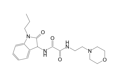 ethanediamide, N~1~-(2,3-dihydro-2-oxo-1-propyl-1H-indol-3-yl)-N~2~-[2-(4-morpholinyl)ethyl]-