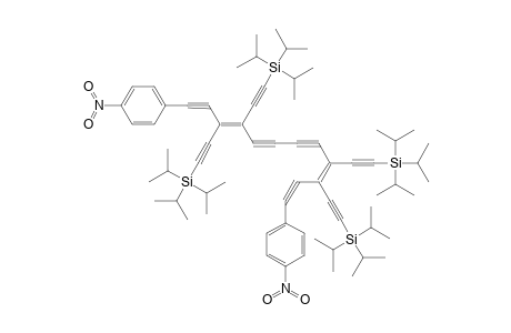 1,12-bis(4'-Nitrophenyl)-3,4,9,10-tetrakis[(triisopropylsilyl)ethynyl]dodeca-3,9-diene-1,5,7,11-tetrayne