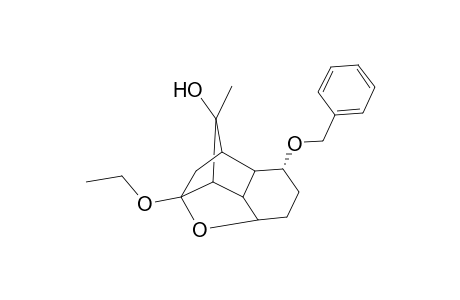 (1S*,3R*,5R*,6R*,7S*,8S*,9R*,10R*)-3-Ethoxy-10-benzyloxy-6-methyl-2-oxatetracyclo[6.4.0.0(3,7)]dodecan-6-ol