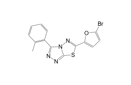 6-(5-bromo-2-furyl)-3-(2-methylphenyl)[1,2,4]triazolo[3,4-b][1,3,4]thiadiazole