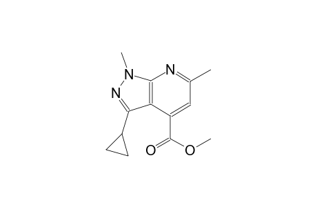 methyl 3-cyclopropyl-1,6-dimethyl-1H-pyrazolo[3,4-b]pyridine-4-carboxylate