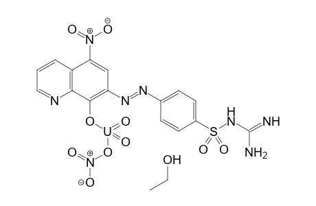 ({7-[(1E)-2-[4-(carbamimidamidosulfonyl)phenyl]diazen-1-yl]-5-nitroquinolin-8-yl}oxy)(nitrooxy)dioxouranium; ethanol