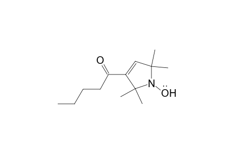 1H-Pyrrol-1-yloxy, 2,5-dihydro-2,2,5,5-tetramethyl-3-(1-oxopentyl)-