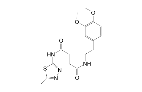 N~1~-[2-(3,4-dimethoxyphenyl)ethyl]-N~4~-(5-methyl-1,3,4-thiadiazol-2-yl)succinamide