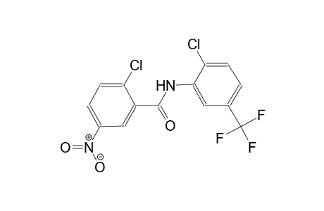 2-chloro-N-[2-chloro-5-(trifluoromethyl)phenyl]-5-nitrobenzamide