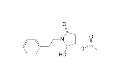 (3S)-4-(Acetyloxy)-5-hydroxy-1-(2-phenylethyl)-2-pyrrolidinone