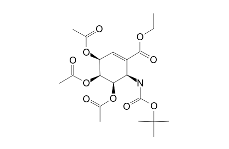 ETHYL-(SYN)-(SYN)-(SYN)-3,4,5-TRIACETOXY-6-TERT.-BUTOXYCARBONYLAMINOCYCLOHEX-1-ENE-1-CARBOXYLATE